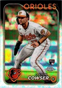 2024 Topps Chrome Logofractor Colton Cowser #278 Refractor RC Baltimore Orioles - Picture 1 of 2