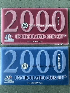 2000 P D Mint Set - Complete Sets. Denver & Philadelphia Mints. - Picture 1 of 24