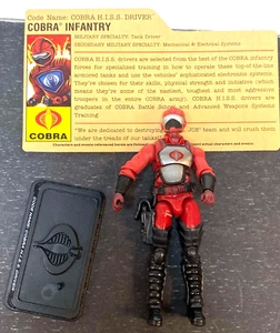 GI Joe 25th Anniversary Cobra HISS Commander 3.75" Action Figure Complete - Picture 1 of 3