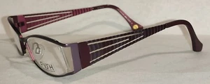 Fysh 3398 50-18-135 Eyeglass Frames Burgundy And Gray - Picture 1 of 9