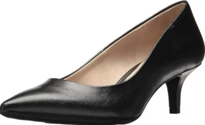 LifeStride женщин довольно кожаный заостренный носок котенок каблуки насос черный 10 М новый без коробки - Изображение 1 из 4