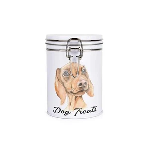 Bote de golosinas para perros Dachshund - Lata de regalo de almacenamiento temática para perros novedosa - Imagen 1 de 2