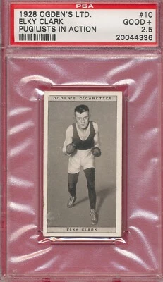 PSA 2.5 GOOD+ ELKY CLARK BOXER 1928 OGDEN LTD #10 GRADED VINTAGE BOXING *TPHLC - Image 1 of 4