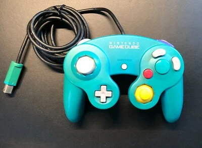 official NINTENDO Gamecube Emerald Blue Controller Pad Japan Import Fast F/S - Image 1 of 2