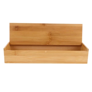 Bamboo Chopstick Box Kitchen Drawer Organizer Cutlery Divider Travel - Picture 1 of 12