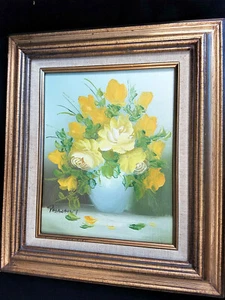 Vintage Pasanault Painting With Signature And Gold Frame - Picture 1 of 7