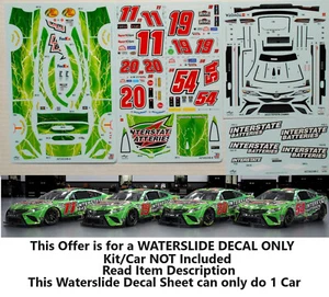 NASCAR DECAL #54 INTERSTATE BATTERIES 2023 TOYOTA CAMRY TY GIBBS 1/24 - Picture 1 of 9