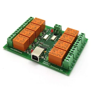 USB 8 Kanal Relaiskarte / Relais - USB Relay Board 12V - Bild 1 von 2