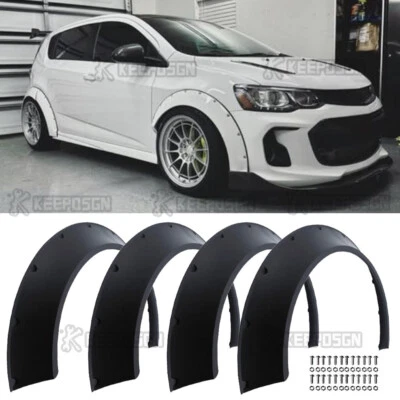 Kit de carrocería extra ancha arco rueda llamaradas guardabarros para Chevy Chevrolet Sonic RS 4 PIEZAS Foto 1 de 4