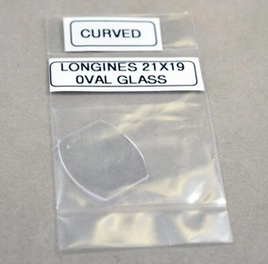 New Longines Watch 21 x 19 mm Oval Curved Glass-Crystal part - Picture 1 of 1
