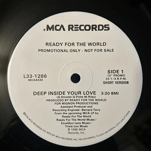 Ready For The World - Deep Inside Your Love - MCA 12" Single Funk Soul Promo WLP - Picture 1 of 2