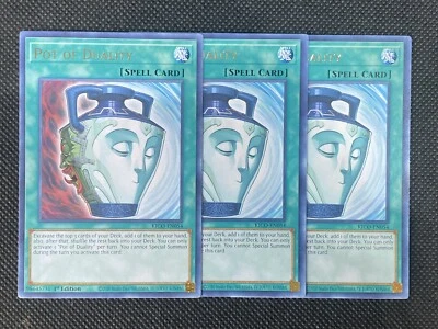 3x YuGiOh! - Pot of Duality KICO-EN054 Rare 1st Edition Near Mint King’s Court - Image 1 of 3