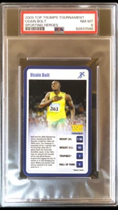 Usain Bolt Rookie 2009 Top Trumps Tournament Sporting Heroes PSA 8 NM - MT (B) - Picture 1 of 7