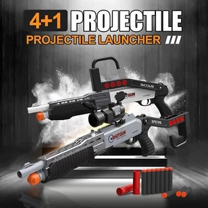 Throwing Shell Soft Dart Blaster w/ Integrated Dual-mode & 360 ° Rotatable Hook - Picture 1 of 10
