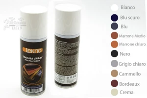 Tintura vernice spray per capi in pelle liscia scarpe borse tappezzeria - Imagen 1 de 38