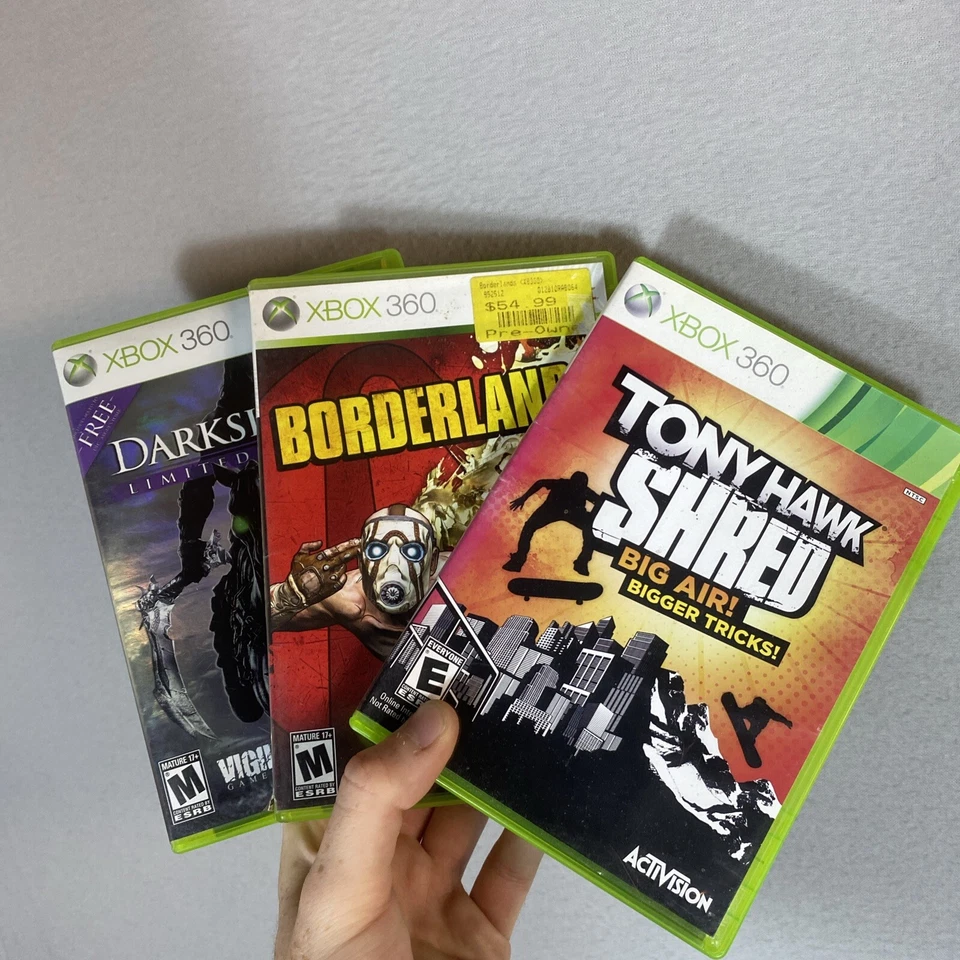 Xbox 360 Games Lot of 3 - Darksiders 2 Limited Edition Borderlands 1 Tony Hawk - Image 1 of 4