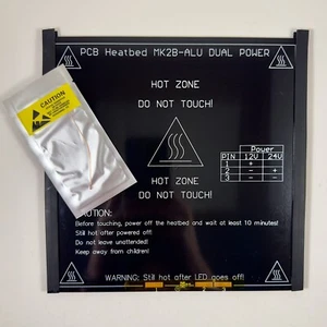 RepRap MK2B 8.4”X8.4” Heatbed Aluminum Dual-Power 12V or 24V for 3D Printer - Picture 1 of 5