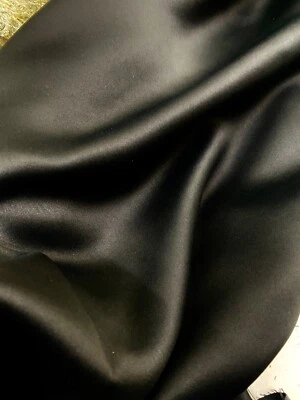 "Tela de forro de cortinas Blackout blanca vendida por yarda 118"" de ancho - negra" Foto 1 de 4