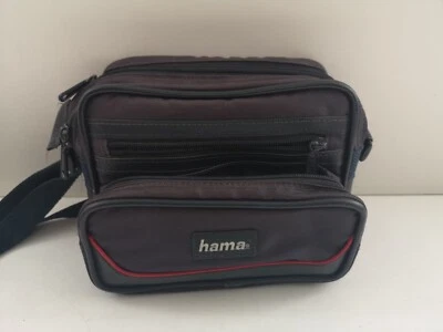 Hama Camera Camcorder Bag Black With Red Accents 22x12x16cm - Image 1 of 4