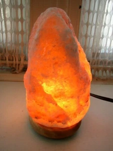Wonderful, Heavy, Rock Crystal, Flaming Night Light or Elec. Lamp - Picture 1 of 10