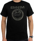 Oficjalna męska czarna koszulka Eminem Detroit Seal Eminem klasyczna koszulka