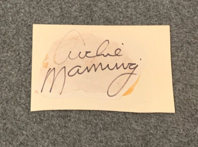 Archie Manning Large Signed Cut on Index Card - HOF NFL - Image 1 of 3