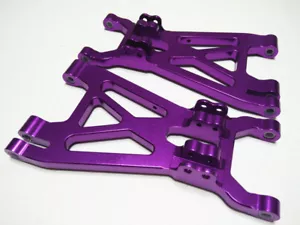 Juego de brazos inferiores de aluminio F/R-1PR púrpura para HPI 85238 Savage FLUX X XL 4.6 5.9 - Imagen 1 de 3