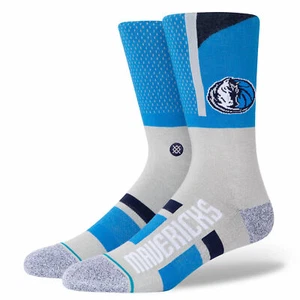 Neu Stance Dallas Mavericks Shortcut 2 Socken für Herren blau grau L (9-13) A545A20MAC - Bild 1 von 3
