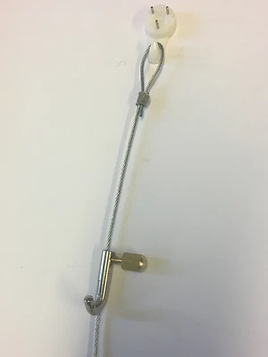 PICTUREHANGINGDIRECT.CO.UK Steel wire rope cable loop & hook set Moulding Gallery expo picture hanging eye