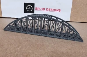 1:160 N Gauge Single Track Bowstring Bridge 3D Printed In Grey Free Delivery - Picture 1 of 6
