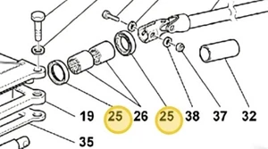 Junta de sellado de aceite original Ferrari F50 F355 456 550 145773 - Imagen 1 de 1