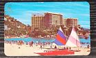 Mexico Postcard To Germany 1986 Playa Y Hotel Caleta Acapulco Lot#B159