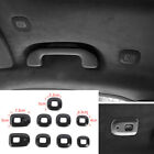 9×Carbon ABS Roof Speaker &Reading Light Ring Trim for Jeep Grand Cherokee 2022+