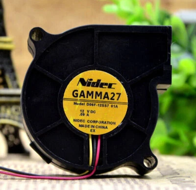 1PCS NEW NIDEC GAMMA27 D06F-12SS7 6025 6CM 12V 0.09A cooling fan #LRR - Image 1 of 3