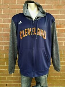 Cleveland Cavaliers Adidas Men's Navy Pre-Game Hooded Sweatshirt Jacket Size XL