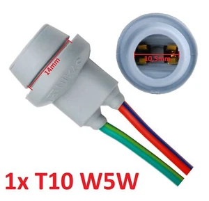 1x W5W T10 Fassung Gummi Glassockel Standlicht Parklicht Stecksockel Sockel W3W - Bild 1 von 3