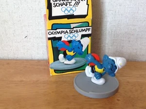 Vintage Olympischer Super Schlumpf Schleich 1979 Peyo W Germany 4.0503 - Bild 1 von 4