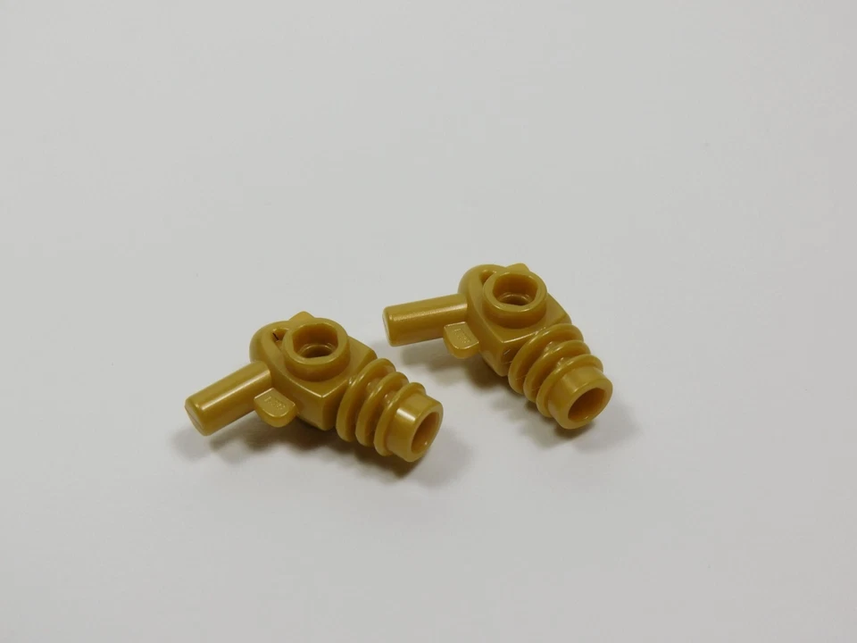 LEGO 2 Pearl Gold Space Blasters Arma Minifigura B3 Foto 1 de 1