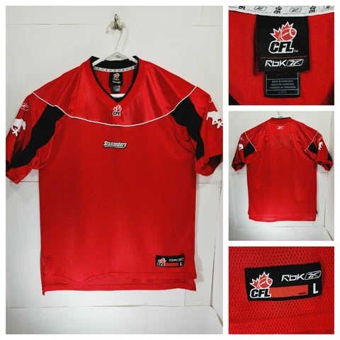 Reebok Calgary Stampeders Mens Large Jersey Mesh CFL Red Cover