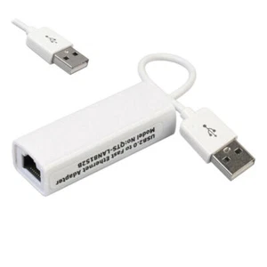 Adaptador USB Ethernet 10/100 Mbps RJ45 Tarjeta de red Adaptador LAN Totalmente nuevo USB2.0 - Imagen 1 de 9