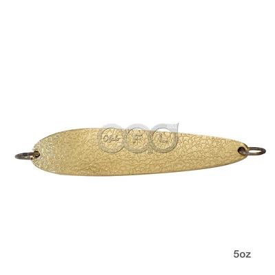 5oz Fishing Hammered Chrome Gold Spoons jigs Casting Trolling Jigging lures New - Image 1 of 4