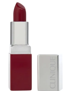 Clinique Pop Lip Colour + Primer 08 Cherry Pop Deep Red Shine Full Size NIB - Picture 1 of 2
