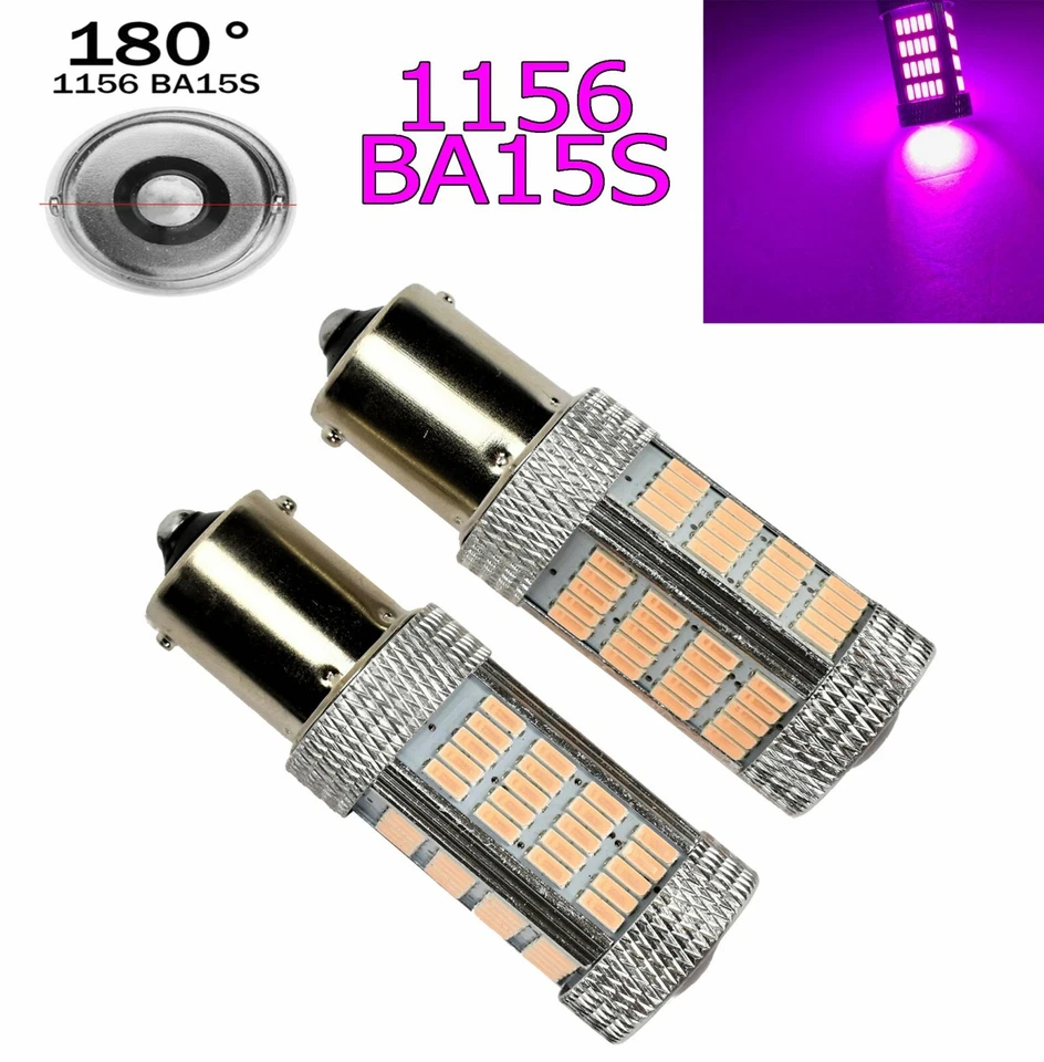 Luz de seta traseira roxa 1156 BA15S P21W 7506 1141 92 lâmpada LED A1 Euro X - Imagem 1 de 1
