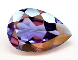 7,10 ct natürlicher Alexandrit Edelstein Farbwechsel loser Stein Birnenschliff Brasilien - Bild 1 von 8