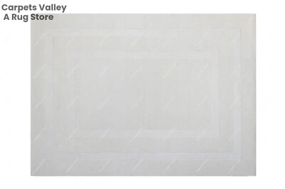 Double Border Hand-Tufted Wool Handmade Area Rug Carpet for Home, Living Bedroom - Image 1 of 4