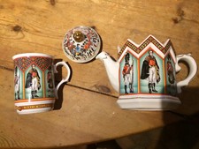 NOS Sadler Collection - Duke of Wellington Waterloo Tea Pot & Bone C Beaker Set