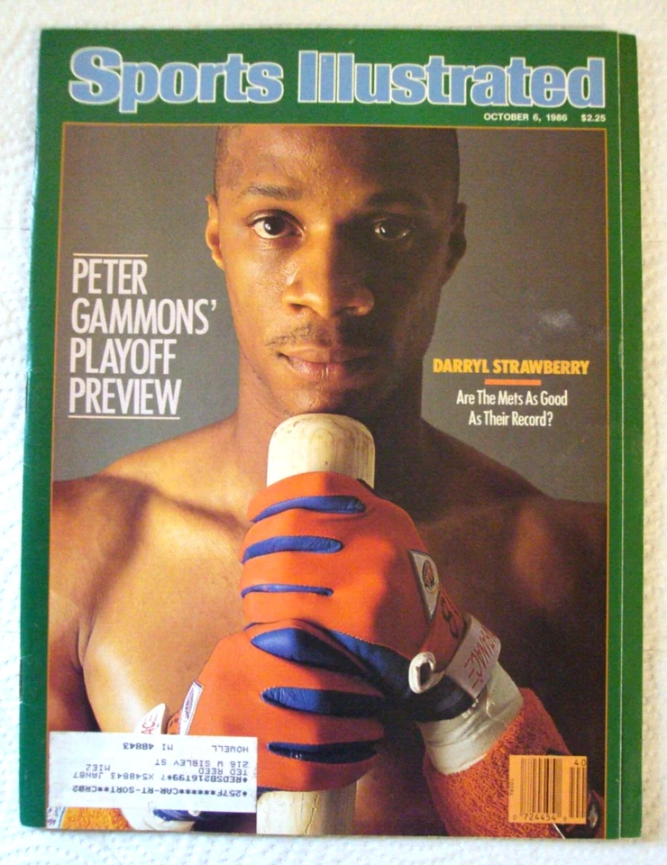 Revista Sports Illustrated - Darryl Strawberry - 6 de octubre de 1986 Foto 1 de 1