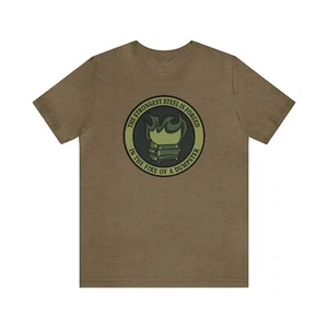 Dumpster Fire Short Sleeve Tee- Army Green - Picture 1 of 17