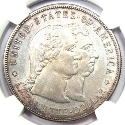 1900 Lafayette Silver Dollar $1 Coin - Certified NGC Uncirculated Detail UNC MS - Image 1 of 4