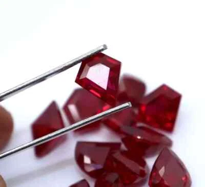 Certified Natural Red Ruby 75 Ct Fancy Cut 7-8 Pcs Burma Loose Gemstone Lot - Image 1 of 4